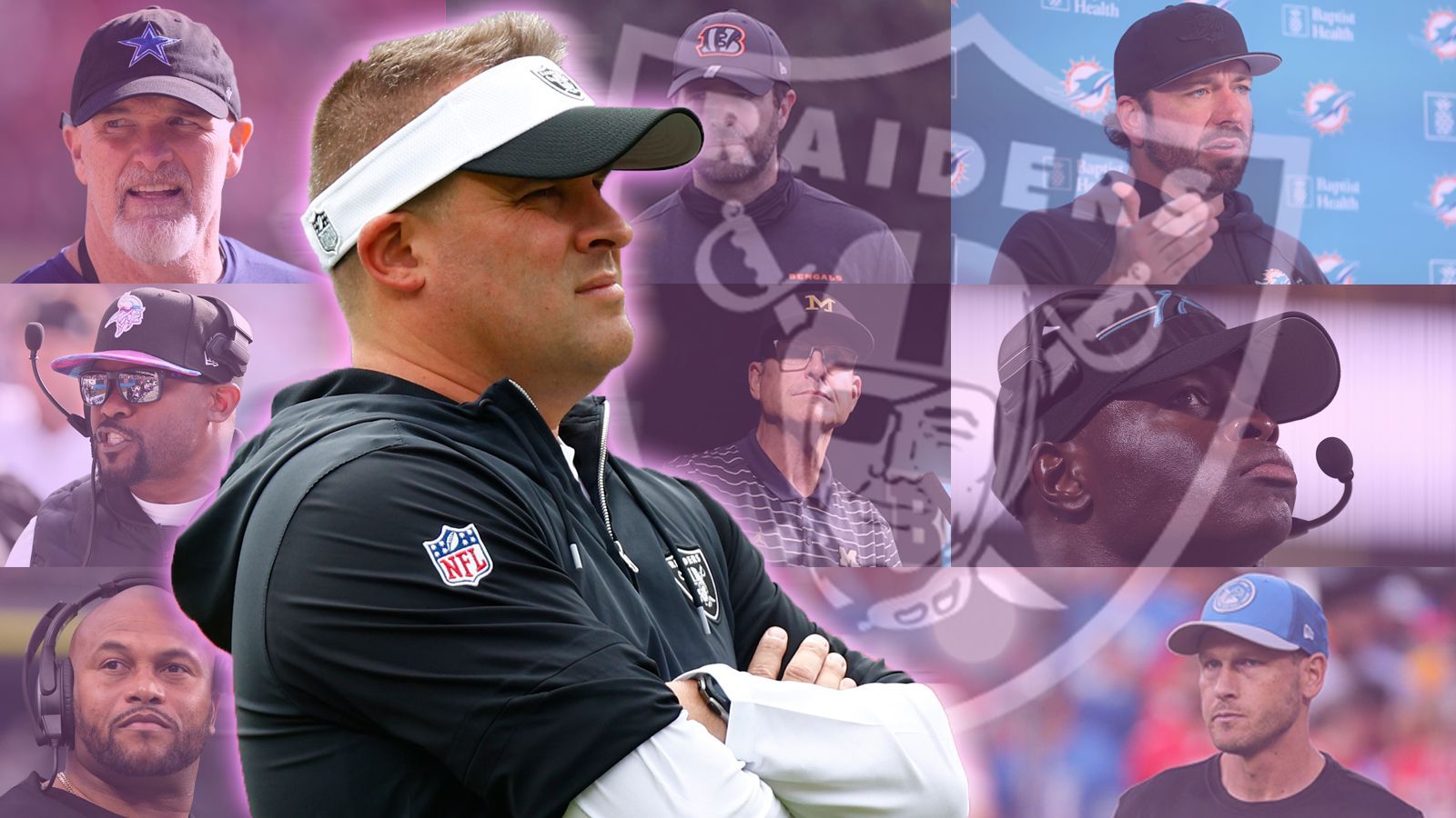 <strong>Las Vegas Raiders: Mögliche Nachfolger von&nbsp;Trainer Josh McDaniels</strong><br>Tabula Rasa in Las Vegas. Besitzer Mark Davis wirft General Manager Dave Ziegler und Head Coach Josh McDaniels<a href="https://www.ran.de/sports/american-football/nfl/news/las-vegas-raiders-josh-mcdaniels-und-dave-ziegler-entlassen-head-coach-gm-326069"> rund um die Trade-Deadline raus</a>. Jetzt beginnt die Suche nach einem passenden Nachfolger. Ein paar Kandidaten drücken sich in den Favoritenkreis der Raiders.