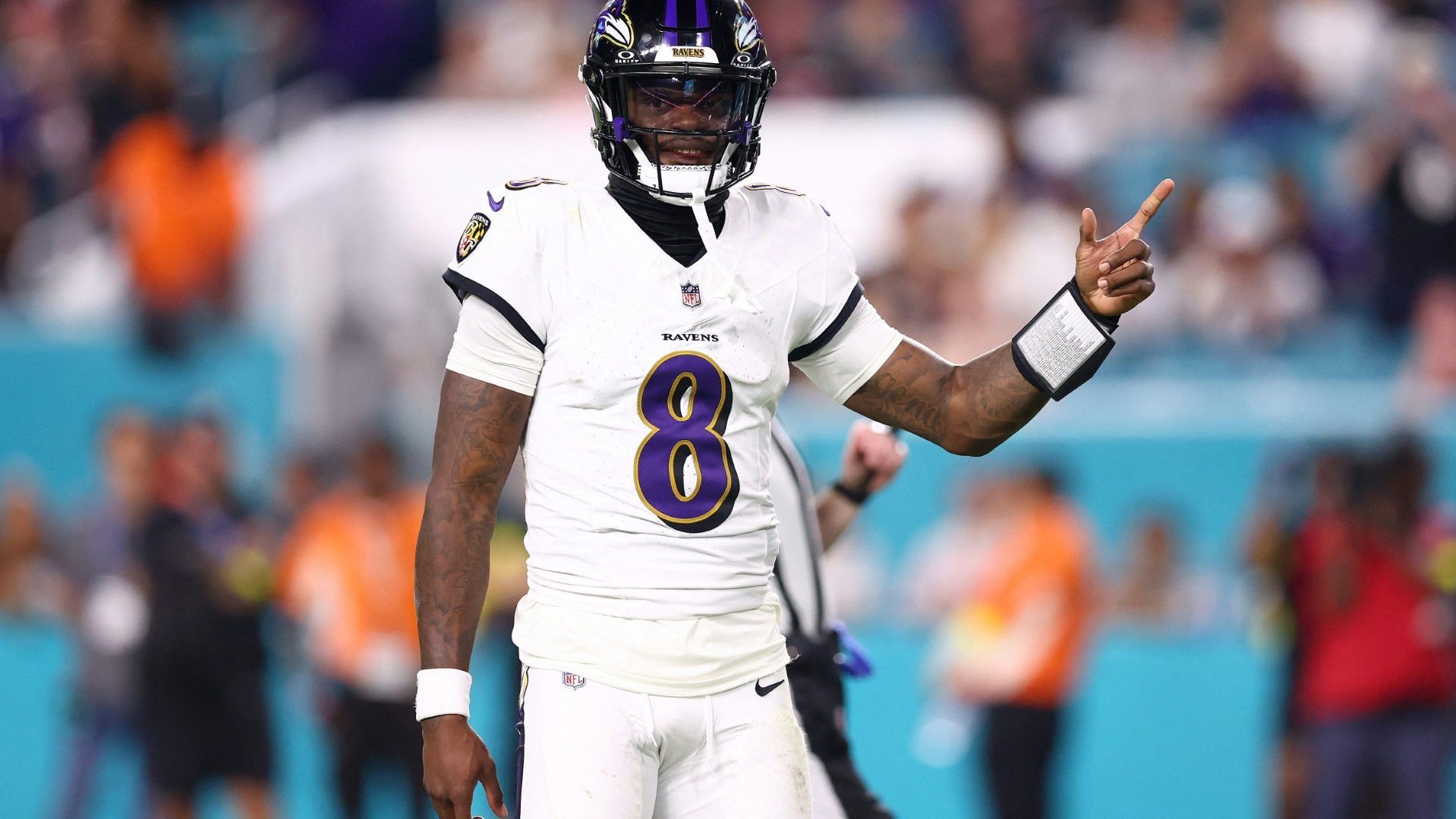 <strong>Baltimore Ravens - 15. Dezember 2024</strong><br>Lamar Jackson beim&nbsp;35:14-Sieg gegen die New York Giants, 5 Touchdowns
