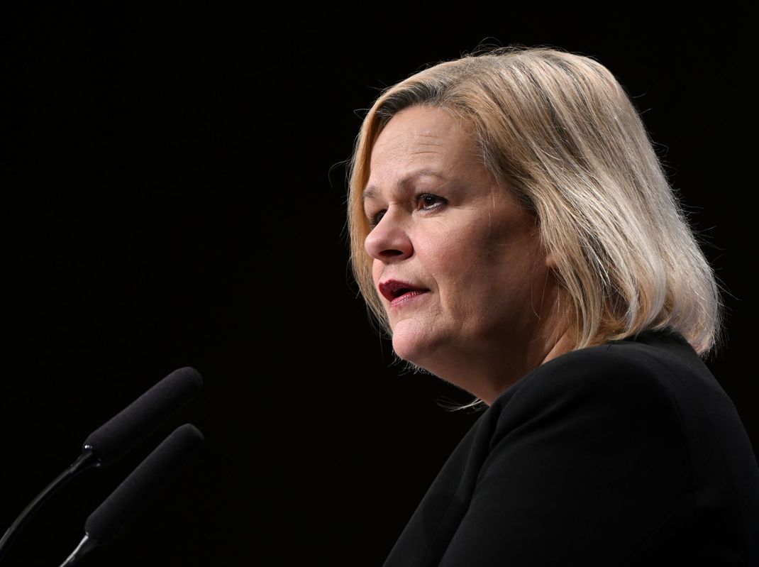 Bundesinnenministerin der SPD, Nancy Faeser (Archivbild)