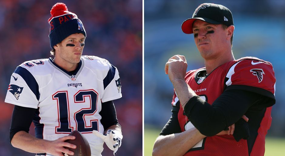 
                <strong>Passer Rating</strong><br>
                Quarterback Rating: Das Quarterback Rating ist ein von der NFL eingesetzter Wert, um die Leistungen der Quarterbacks untereinander zu vergleichen. Completion Percentage, Yards pro Pass, Touchdowns pro Passversuch und Interceptions pro Passversuch spielen bei der Berechnung des Ratings eine Rolle. Der beste Wert, den ein Quarterback erreichen kann, ist genau 100. Tom Bradys Leistungen seit seinem ersten Einsatz in Week 5 entsprechen einem Rating von 80,1. Matt Ryan kommt sogar auf ein QB-Rating von 89,2. Ryan stellt den Zwei-Punkte-Vorsprung wieder her - 1:3.
              