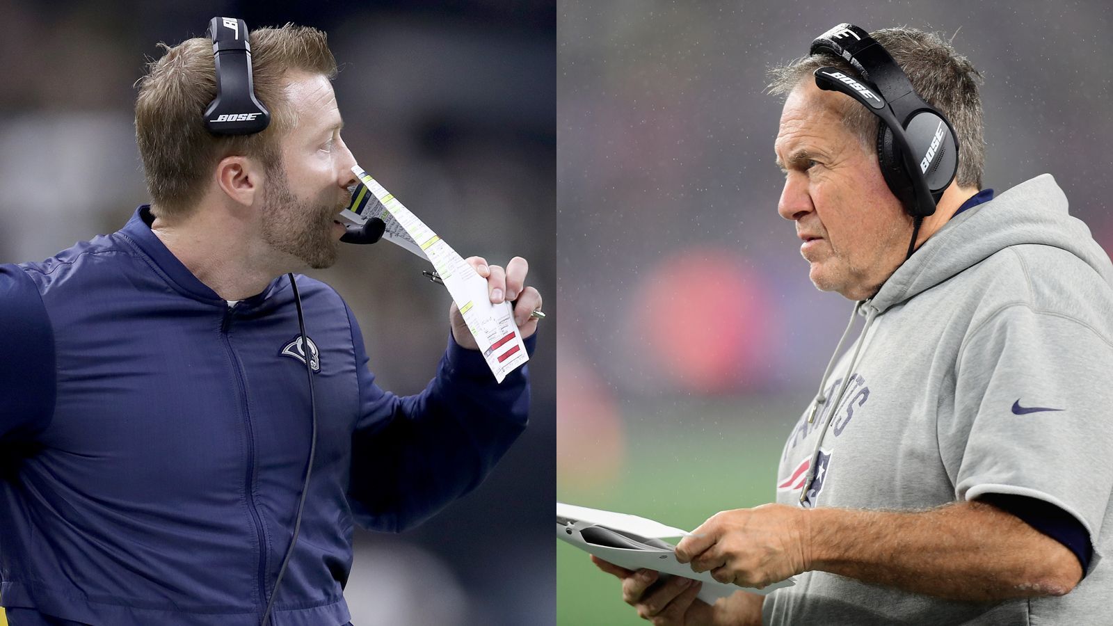 
                <strong>Head Coaches</strong><br>
                Bill Belichick ist über jeden Zweifel erhaben. Jedes Jahr aufs Neue formt er aus den Patriots gemeinsam mit Tom Brady einen Titelkandidaten - trotz einer zuweilen wackligen Regular Season. Der fünfmalige Super-Bowl-Sieger ist mit allen Wassern gewaschen, findet immer wieder Lösungen und führt auch mit 66 Jahre immer wieder seine jüngeren Pendants aufs Glatteis. Ihm gegenüber steht mit Sean McVay das Wunderkind der NFL-Coaches. Mit 33 Jahren könnte er der jüngste Trainer werden, der den Super Bowl gewinnt. Sein fotografisches Gedächtnis ist schon jetzt legendär. Aber: Bei ihrem letzten Aufeinandertreffen im Jahr 2015 - damals war McVay Offensive Coordinator der Redskins - wurde er von den Pats-Trainern ausgecoacht, seine Offensive völlig aus dem Spiel genommen. Vor allem das Laufspiel war quasi nicht vorhanden. Der einzige Touchdown glückte, als das Spiel längst entschieden war. Punkt Patriots: 6:5! New England gewinnt!
              