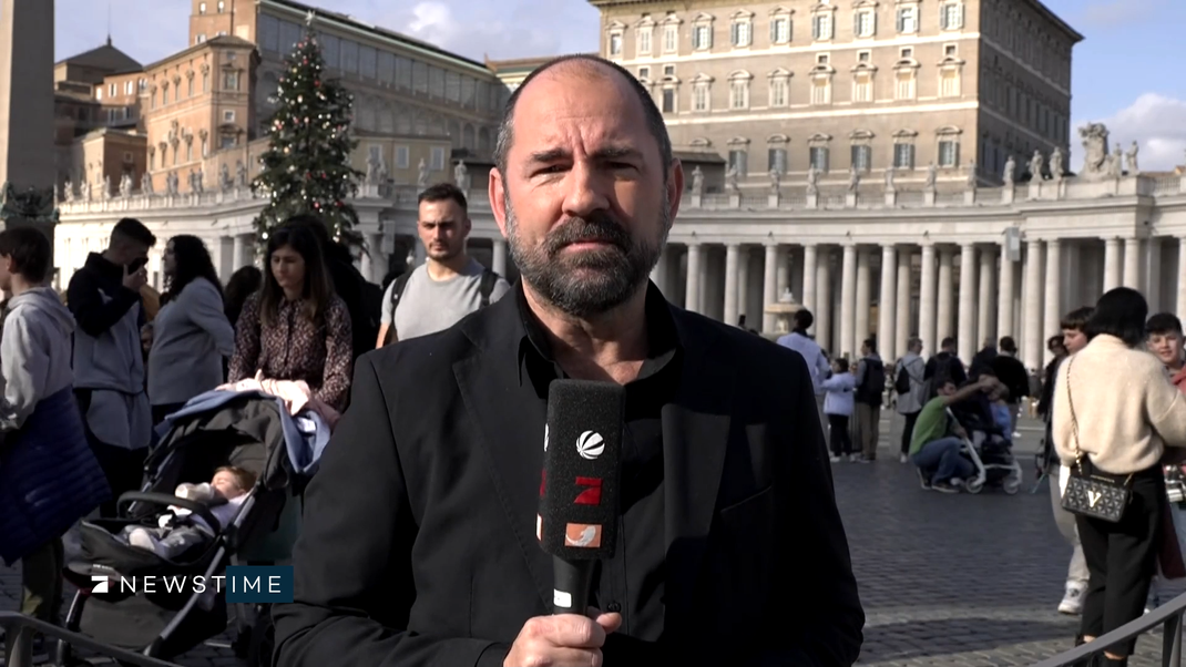 Tom Palluch auf dem Petersplatz