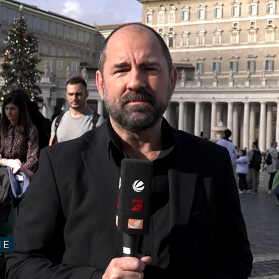 Tom Palluch auf dem Petersplatz