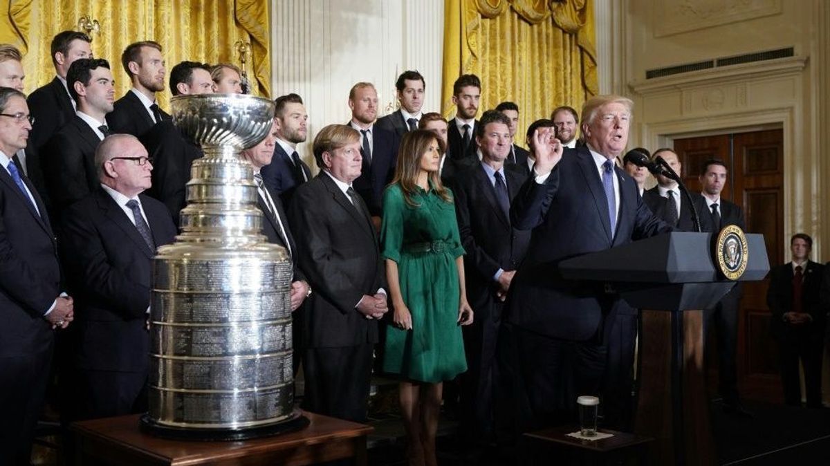 Die Pittsburgh Penguins zu Gast im Weißen Haus