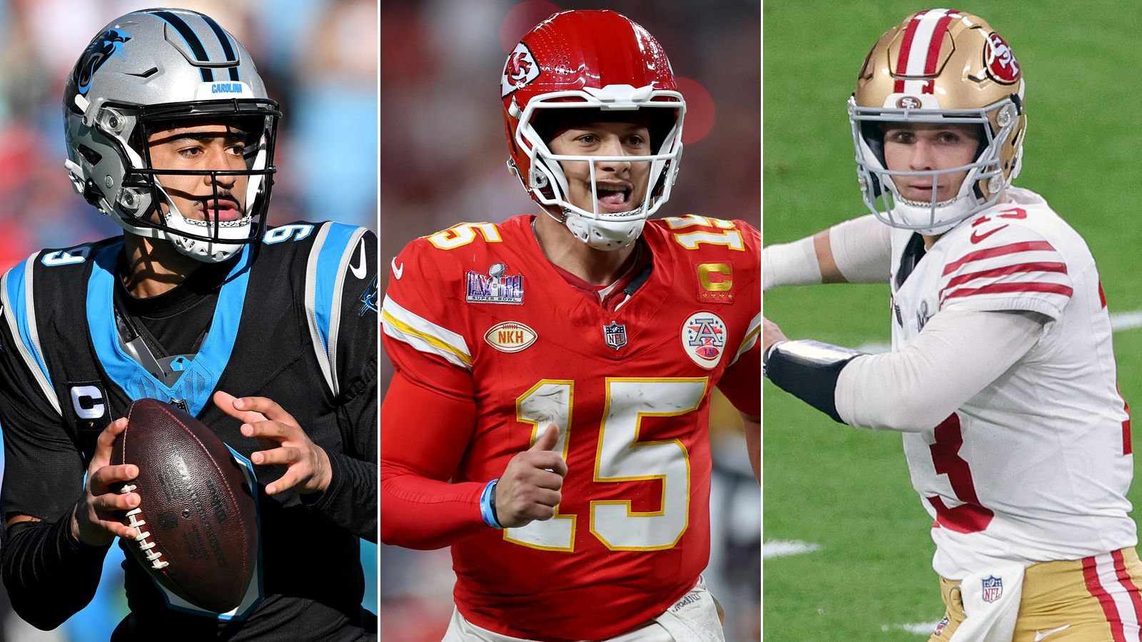 <strong>NFL-Quarterbacks: Wann wurden sie gedraftet?</strong><br><em><strong>ran</strong></em> zeigt, wann und wie es die aktuellen Starting Quarterbacks der 32 Teams in die NFL geschafft haben. (Stand: 18. April 2024)