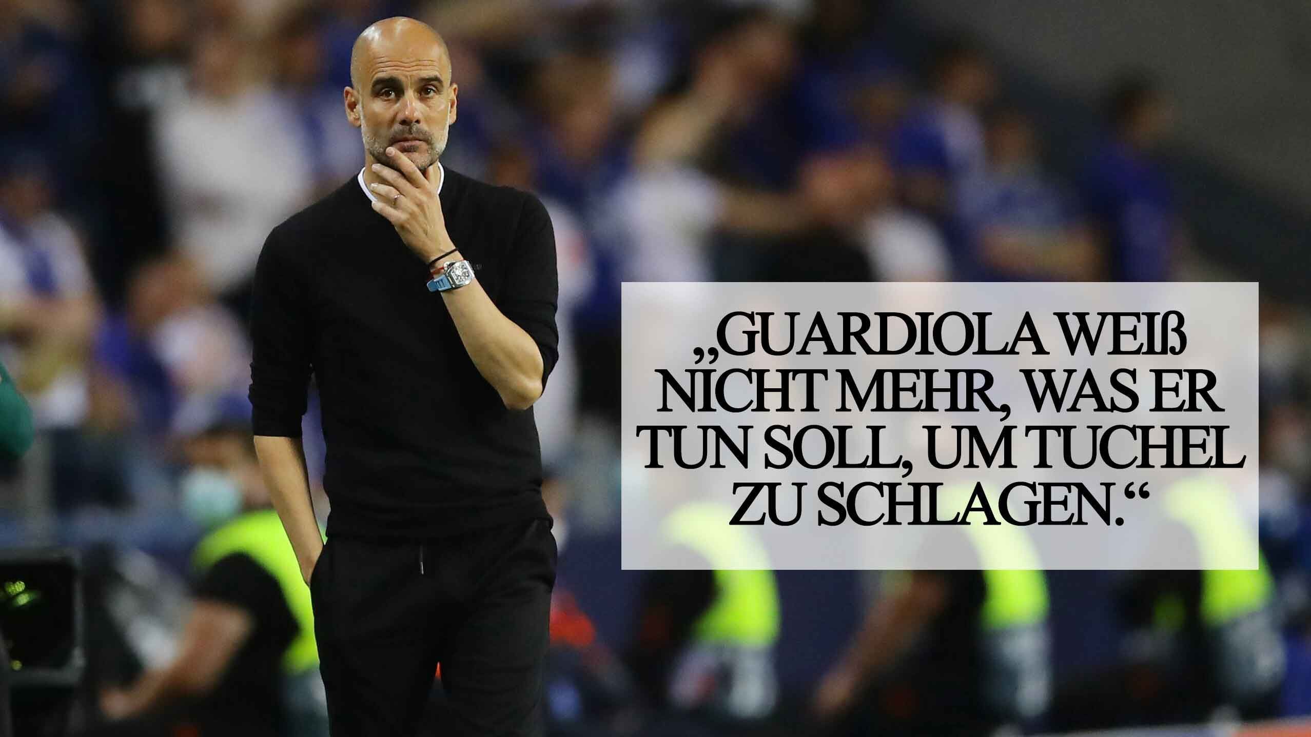 
                <strong>Marca (Spanien)</strong><br>
                Die "Marca" aus Guardiolas Heimat Spanien sieht im Champions-League-Finale einen hilflosen Trainer: "Guardiola weiß nicht mehr, was er tun soll, um Tuchel zu schlagen." Tuchel hingegen wird für seine taktische Meisterleistung gelobt. "Chelsea war ein Labyrinth, das nicht zu entschlüsseln war", schreibt das spanische Blatt.
              