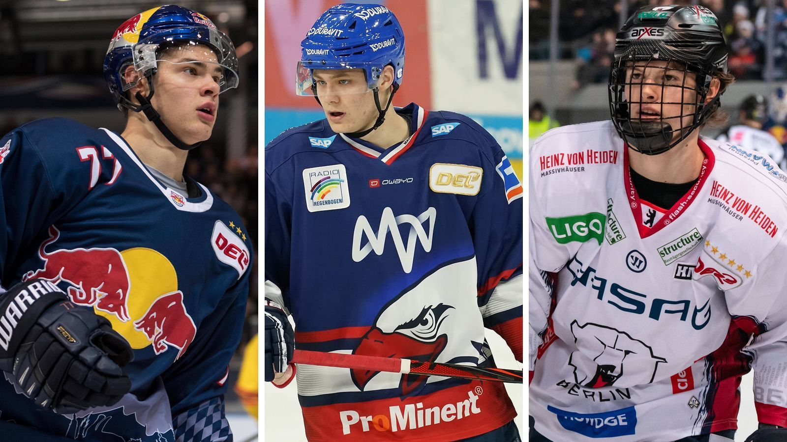 
                <strong>Historischer NHL Draft: Drei deutsche Erstrunden-Picks?</strong><br>
                Der Traum von der NHL wird für viele Eishockey-Talente bald Realität. Der NHL Draft 2020 steht bevor. In der Nacht von Dienstag auf Mittwoch findet die 1. Runde statt. Das Besondere: In Tim Stützle, John-Jason Peterka und Lukas Reichel gibt es gleich drei Deutsche, die mit einer hohen Wahrscheinlichkeit in der 1. Runde gepickt werden. ran.de stellt die deutschen Top-Talente vor.
              