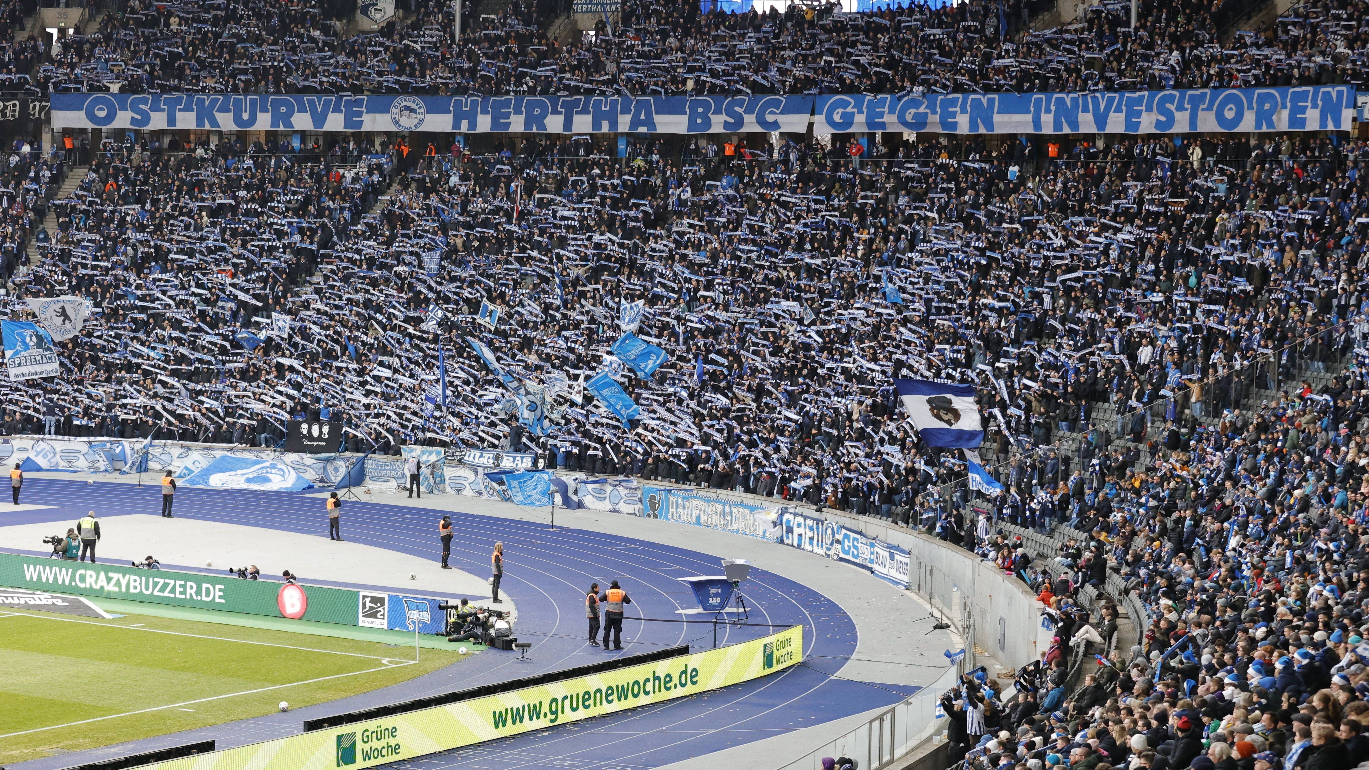 <strong>28. Platz: Olympiastadion (Ø 49.531 Zuschauer)<br></strong>Stadt: Berlin (Deutschland)<br>Klub: Hertha BSC