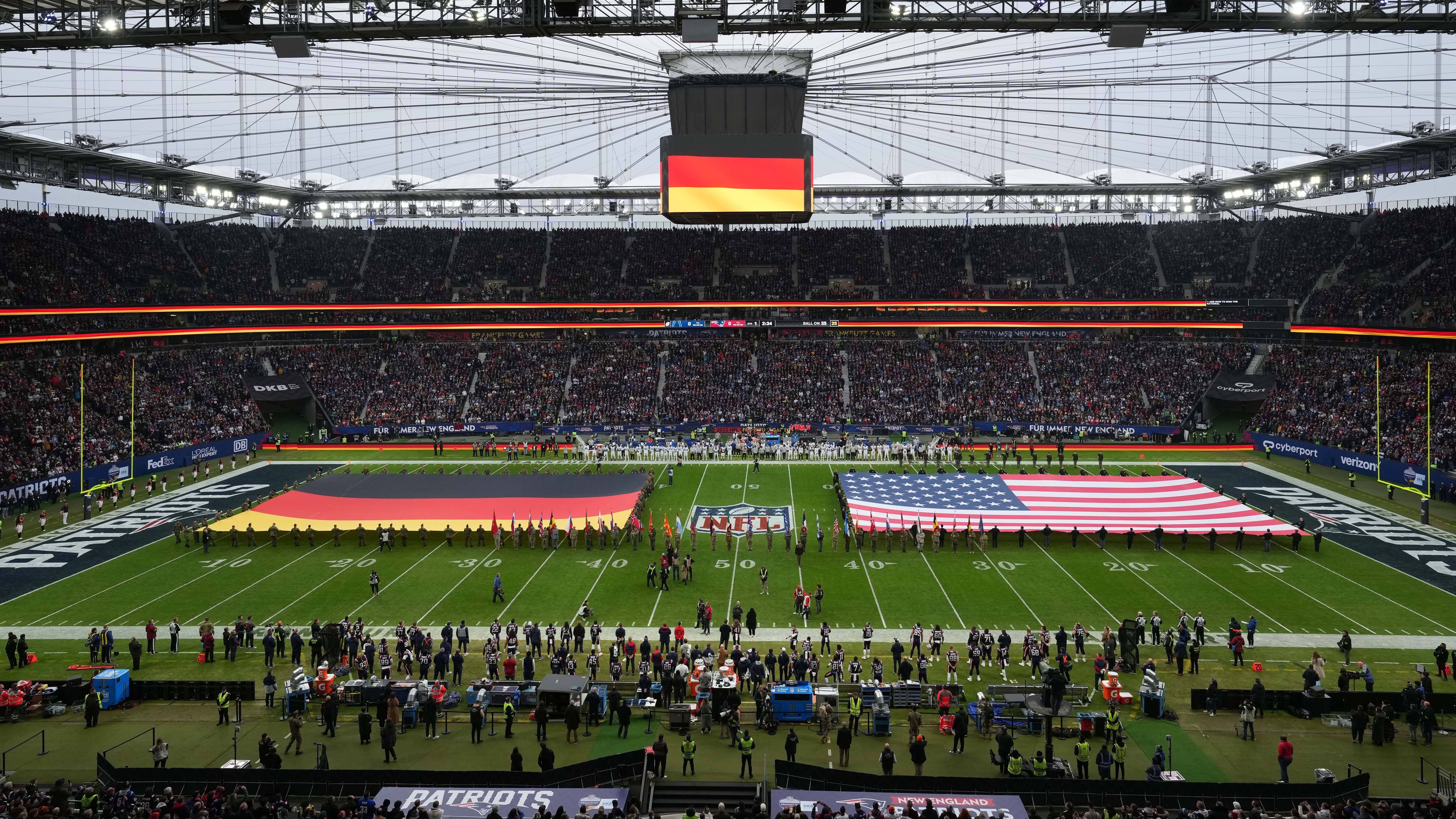 <strong>So oft spielten die NFL-Teams bereits im Ausland</strong><br>Seit 2007 veranstaltet die NFL mit der International Series reguläre Saisonspiele im Ausland. Alles fing in London an, später kamen Mexiko, Deutschland und Brasilien hinzu. Welche Teams waren besonders häufig in fremden Ländern zu Gast? <strong><em>ran</em></strong> verschafft einen Überblick. (Stand: 06. Oktober 2024)