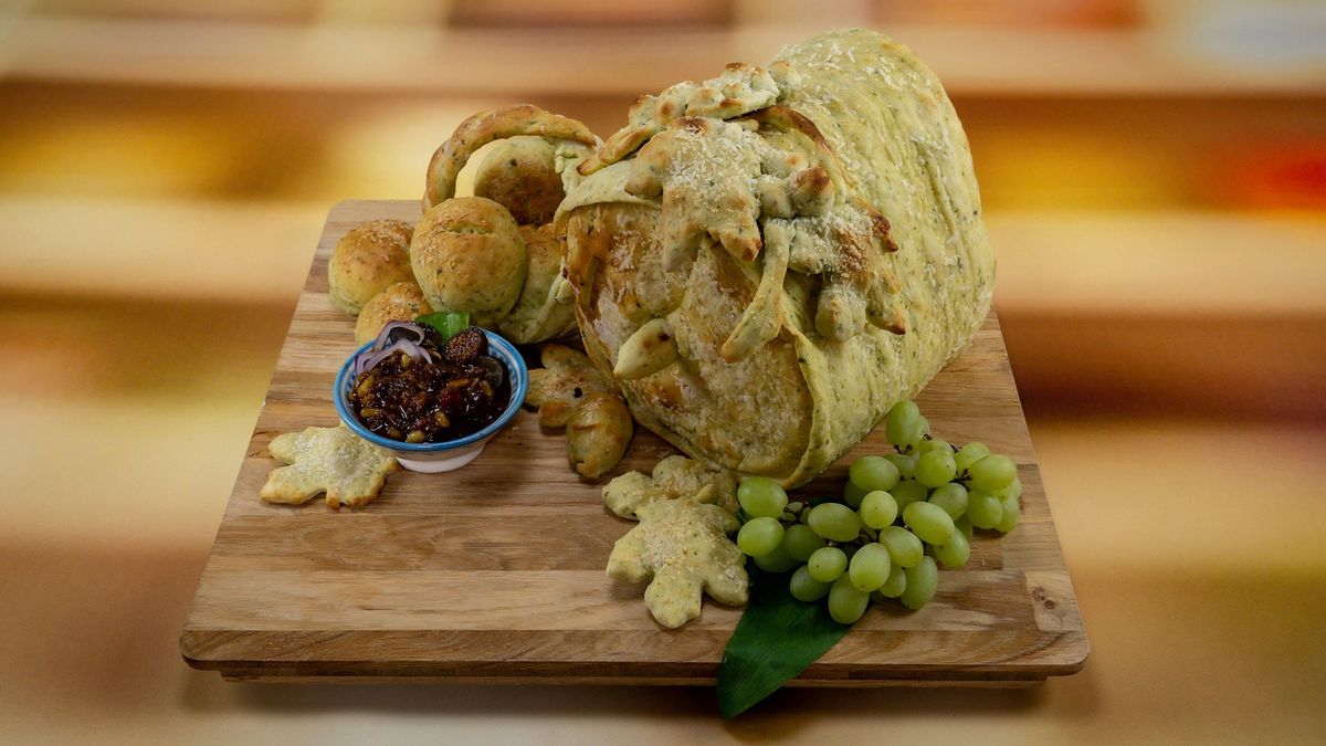 Sandras Bärlauch-Parmesan-Brot mit Chutney