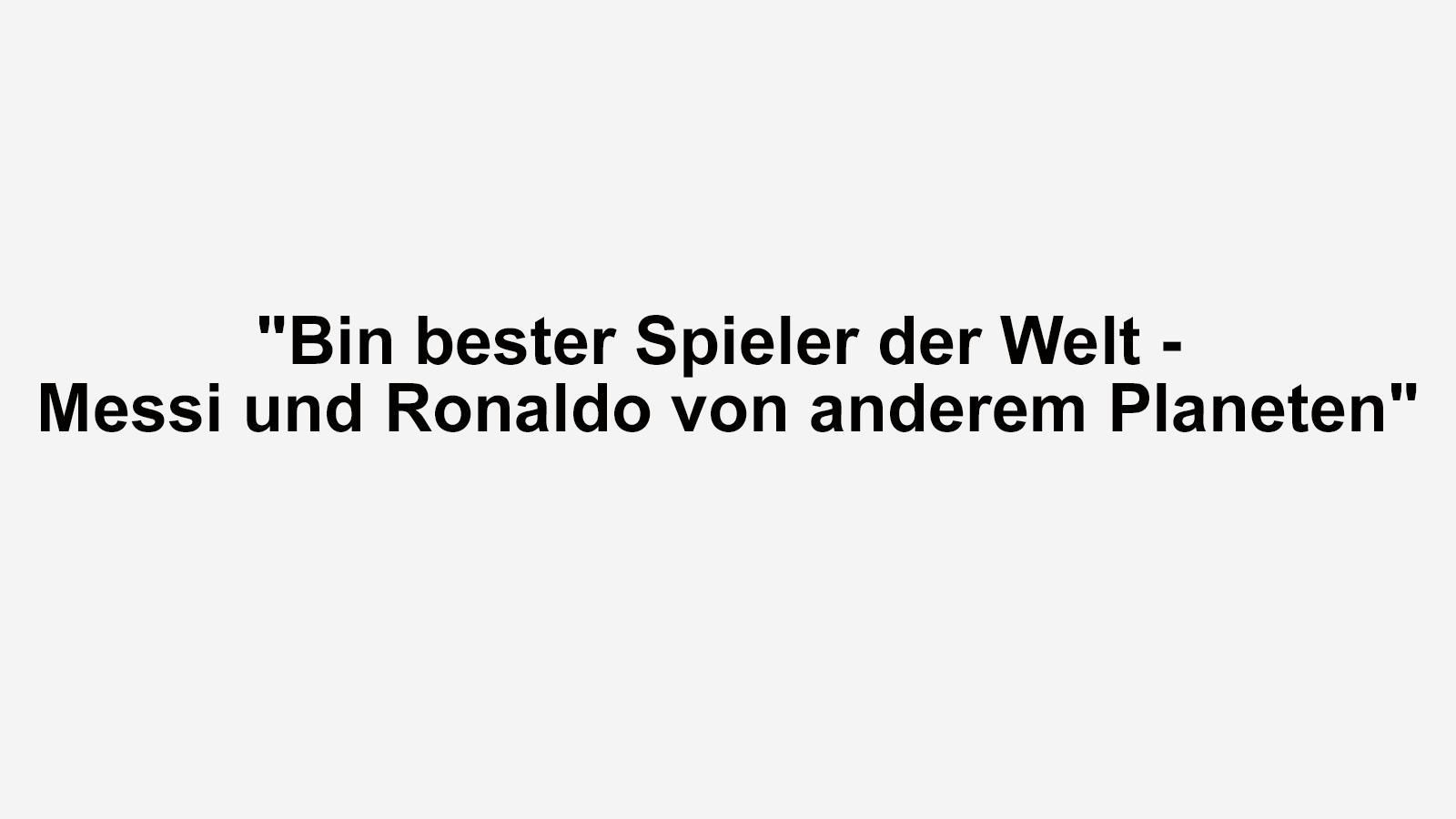 
                <strong>Neymar</strong><br>
                Kurz vor dem ersten WM-Spiel der brasilianischen Nationalmannschaft 2018 gegen die Schweiz hat Superstar Neymar einen raus gehauen und sich mit Lionel Messi und Cristiano Ronaldo verglichen.
              