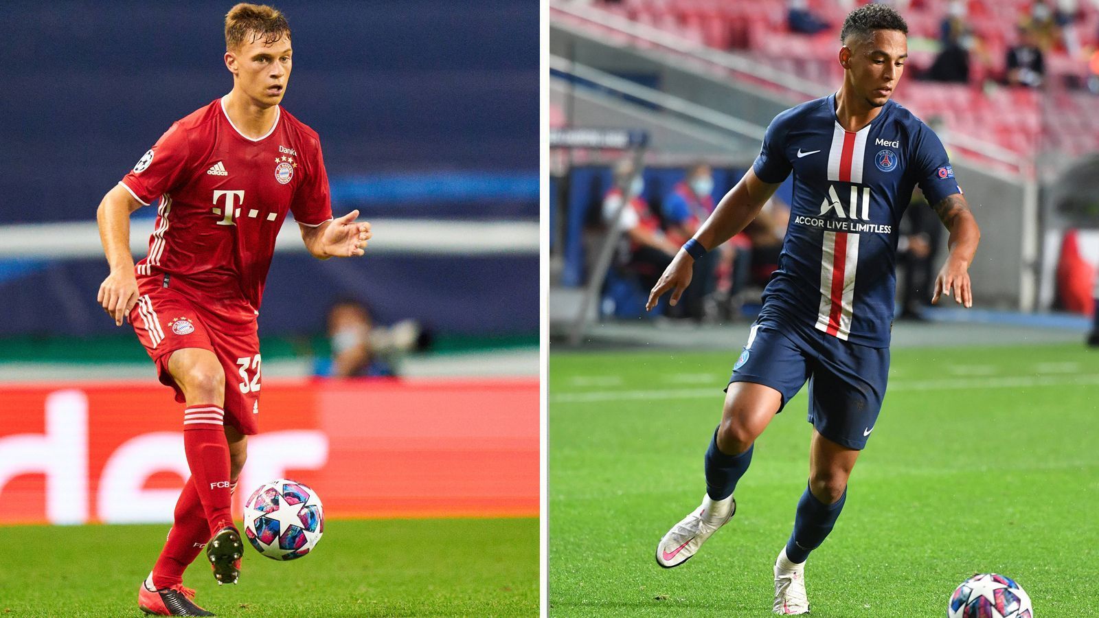 
                <strong>Joshua Kimmich vs. Thilo Kehrer </strong><br>
                Für viele Experten kam Kehrers Wechsel von Schalke nach Paris zu früh, doch der 23-Jährige hat es allen gezeigt und sich auf der rechten Seite durchgesetzt. Bei den Bayern wird sehr wahrscheinlich erneut Joshua Kimmich vom Mittelfeld in die Viererkette rücken, weil Benjamin Pavard nach seiner Verletzung noch nicht wieder in Topform ist. Dass Kimmich als Rechtsverteidiger mindestens genauso auf Weltklasse-Niveau spielt, wie im Mittelfeld, ist kein großes Geheimnis, daher geht der Punkt auch an die Bayern: 2:0
              