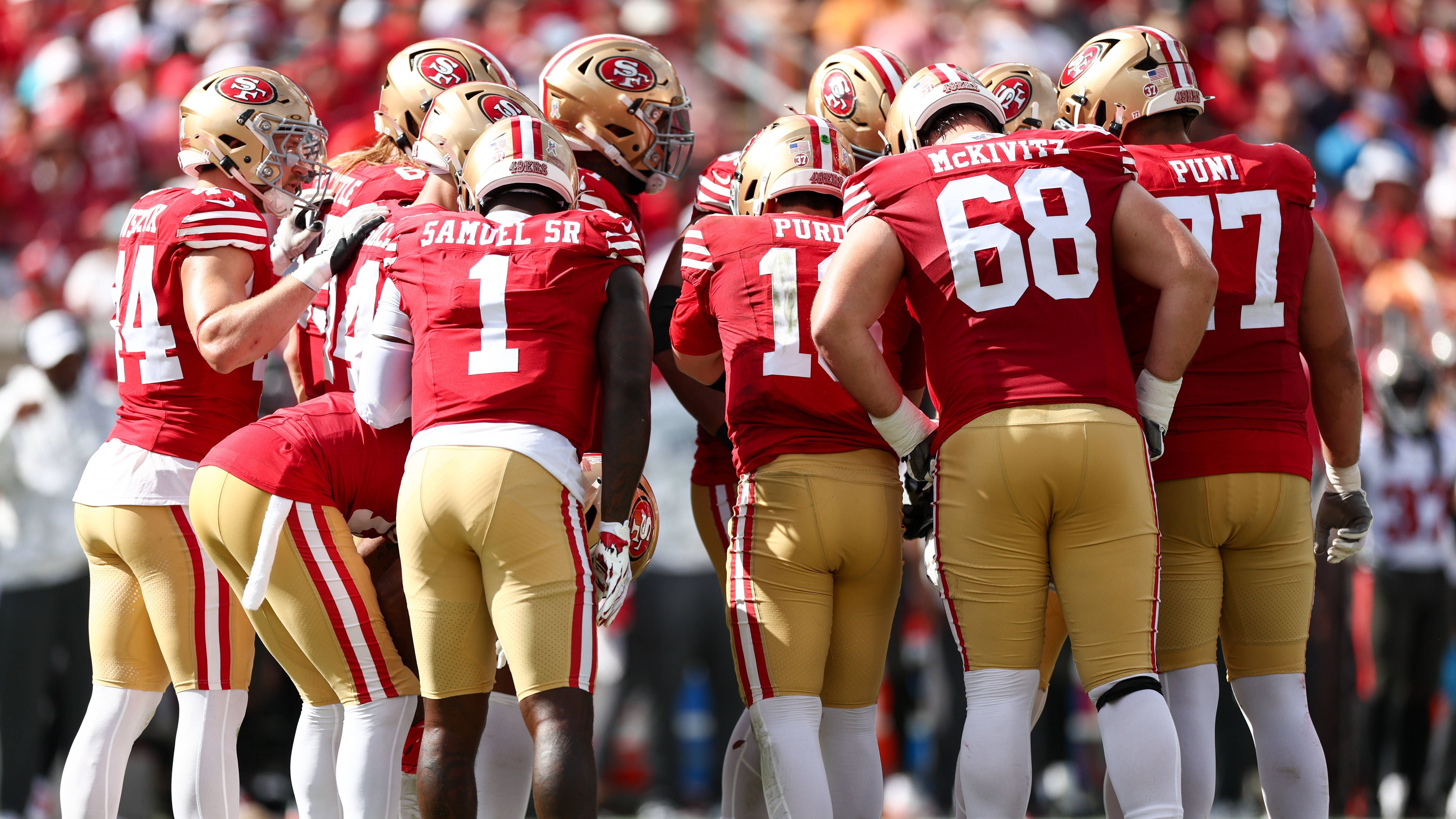 <strong>San Francisco 49ers - 45.646 Kilometer</strong><br>Kürzeste Reise: 1.175 Kilometer (Los Angeles Rams)<br>Weiteste Reise: 8.196 Kilometer (New York Giants)