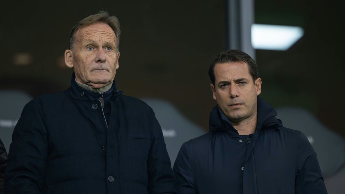 Ricken (r.) neben BVB-Boss Hans-Joachim Watzke