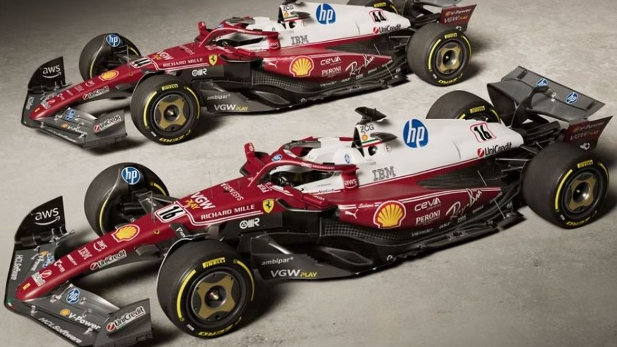 Die Ferrari-Sonderlackierung beim Italien-Grand-Prix 2025 in Monza