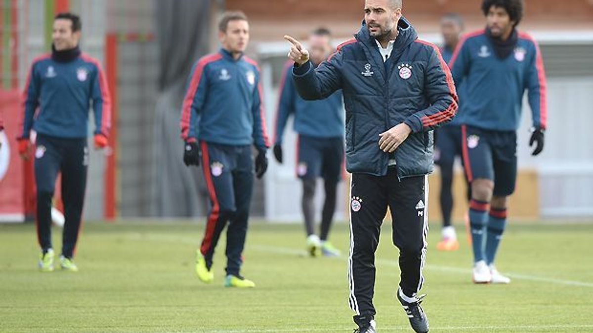 Pep Guardiola Training zeigt