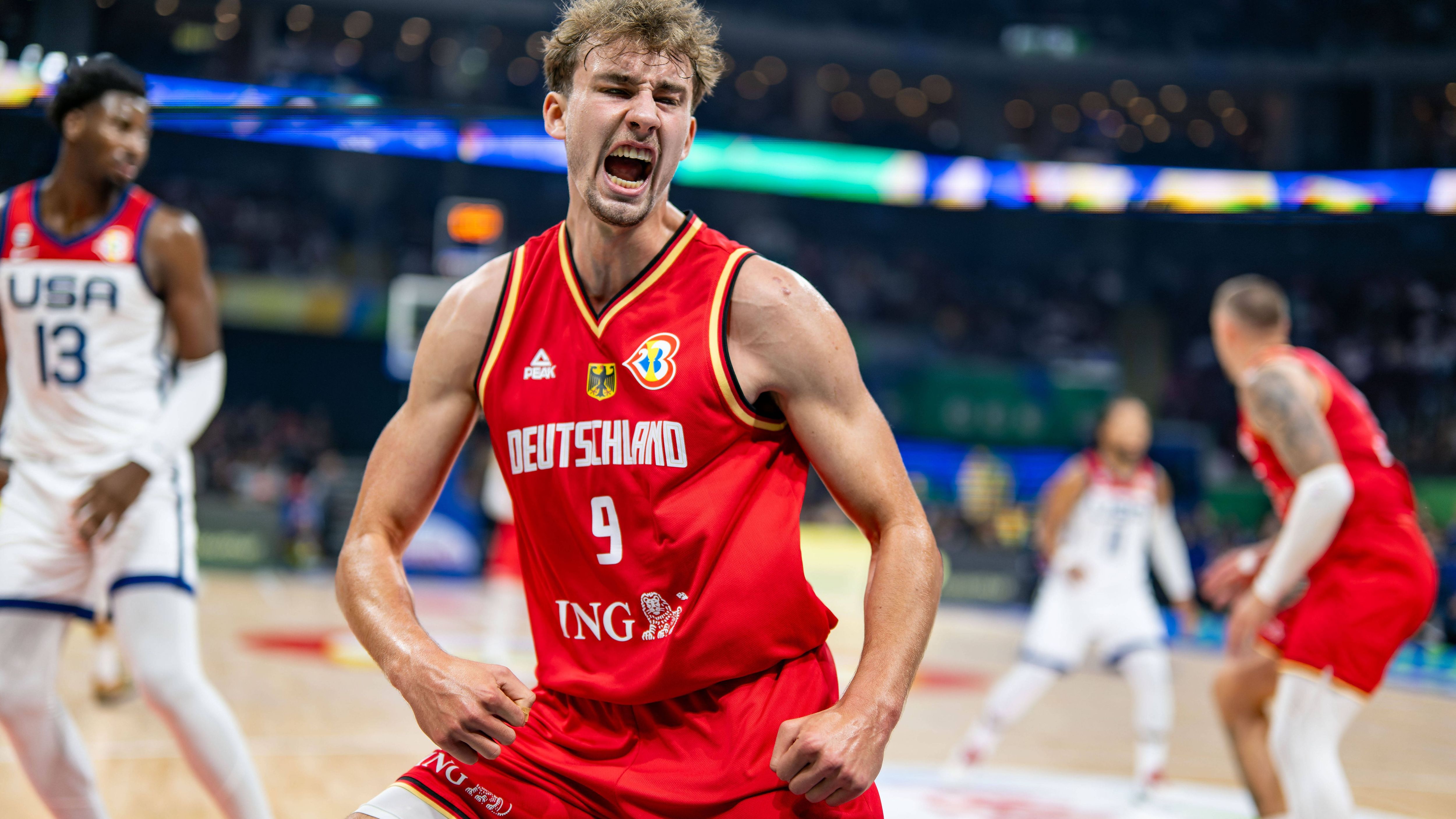 <strong>Franz Wagner (Flügelspieler)</strong><br><br>Klub: Orlando Magic<br>Spielminuten bei der WM: 85 (fehlte verletzt in vier Spielen)<br>Bilanz: 48 Punkte (davon 22 gegen die USA), 10 Assists, 19 Rebounds