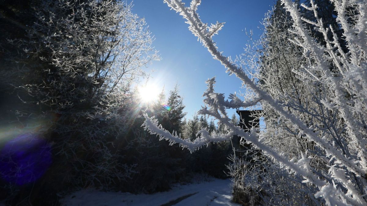 Sonne und Frost in Deutschland