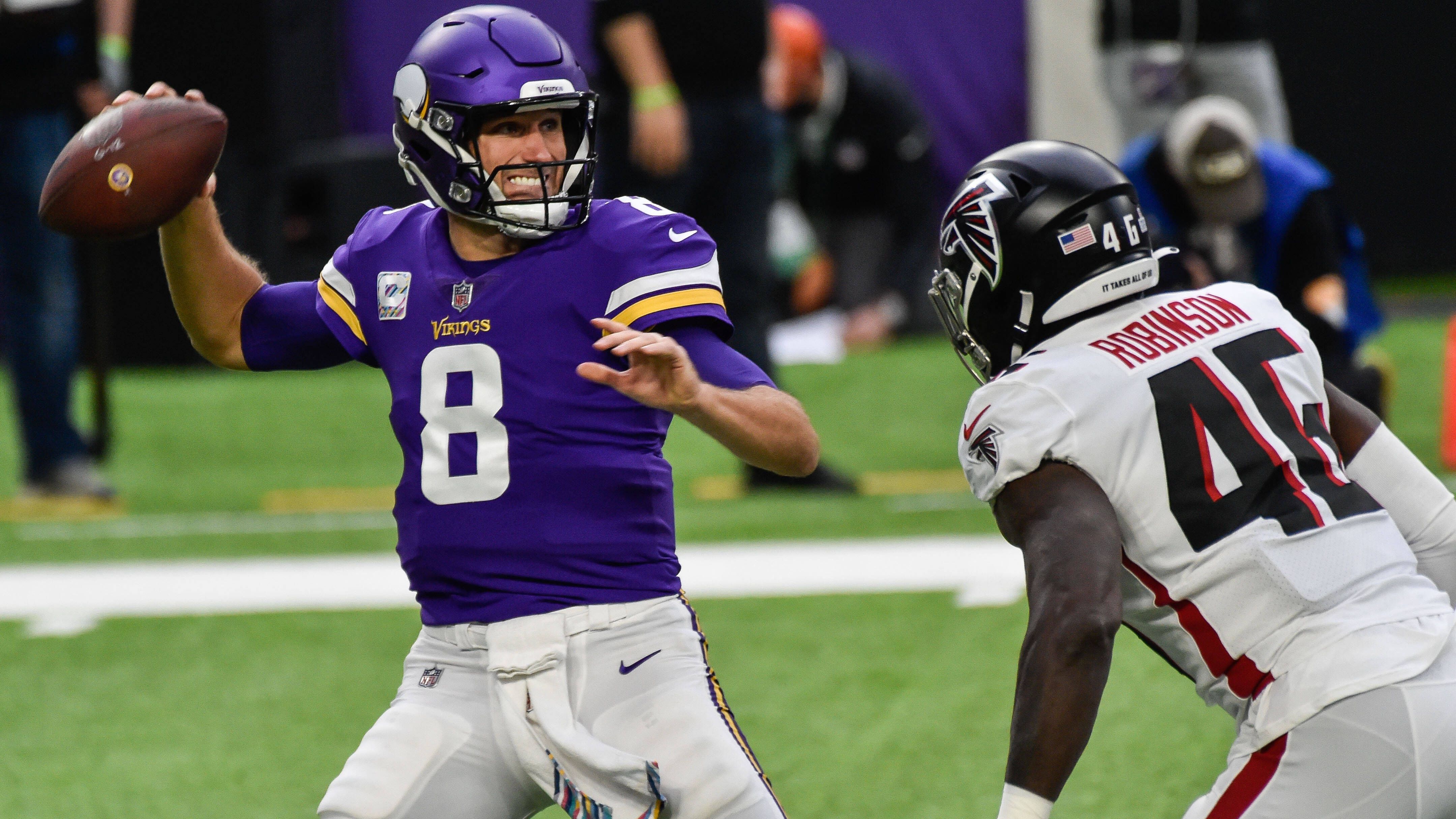 <strong>Kirk Cousins (Quarterback)</strong><br>Allerdings ist das beste Team für den Quarterback in der kommenden Saison die <strong><em>Atlanta Falcons</em></strong>. Cousins hat sicherlich Lust auf etwas Frisches und Atlanta braucht einen Quarterback. Das Experiment Desmond Ridder ist gescheitert und auch Taylor Heinicke ist nicht die Antwort. Da die Draft-Position zu hoch für einen guten QB sein dürfte, versuchen die Falcons Cousins zu bekommen.