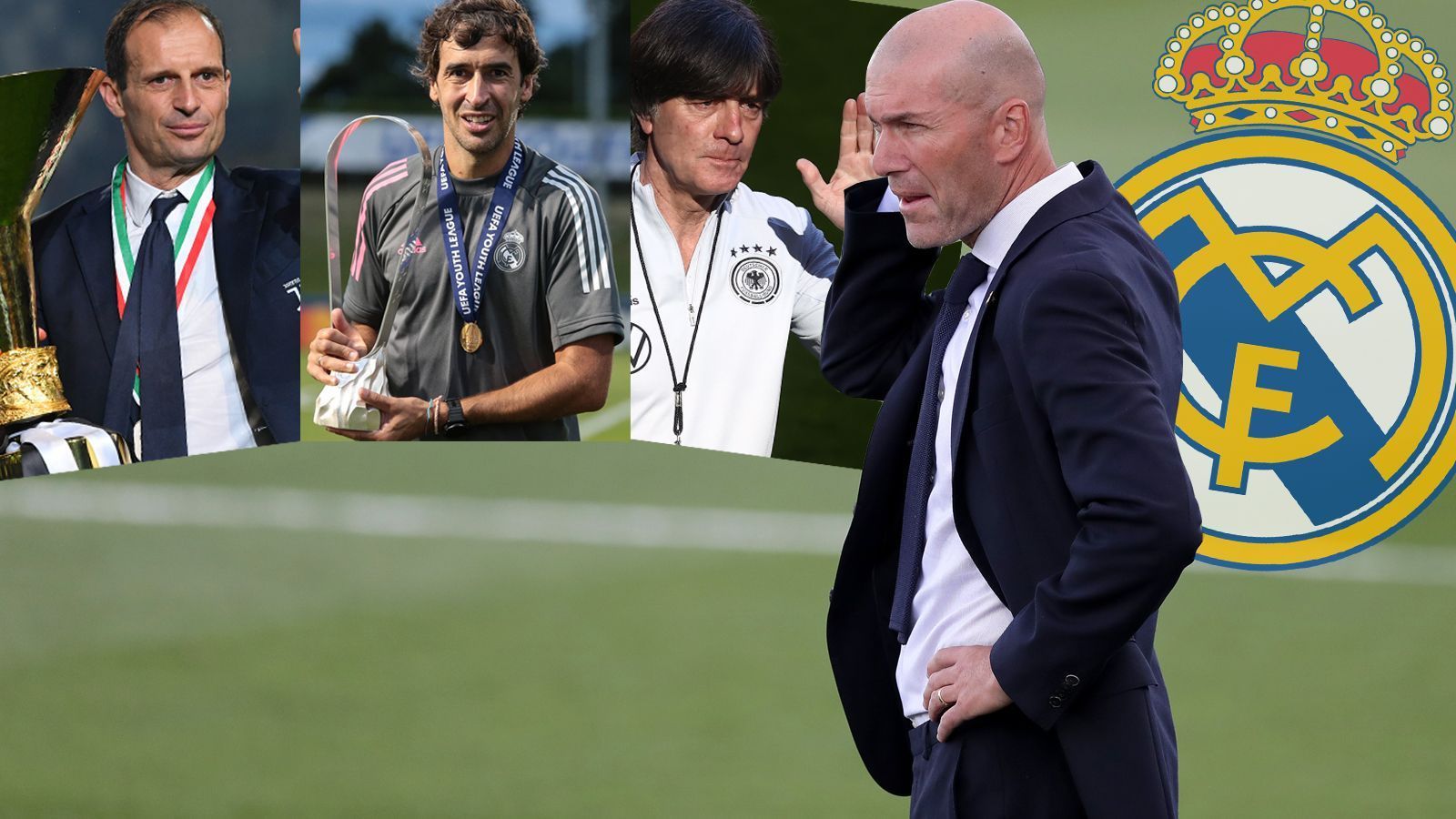 
                <strong>Wer beerbt Zinedine Zidane als Trainer von Real Madrid</strong><br>
                Zinedine Zidane tritt zum zweiten Mal als Trainer von Real Madrid zurück. Doch wer folgt dem charismatischen Franzosen, dem der erhoffte Kaderumbruch in seiner zweiten Amtszeit nicht geglückt ist? ran.de zeigt die aussichtsreichsten Kandidaten.
              