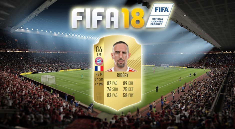 
                <strong>FIFA 18: Franck Ribery</strong><br>
                Gesamt-Stärke: 86
              