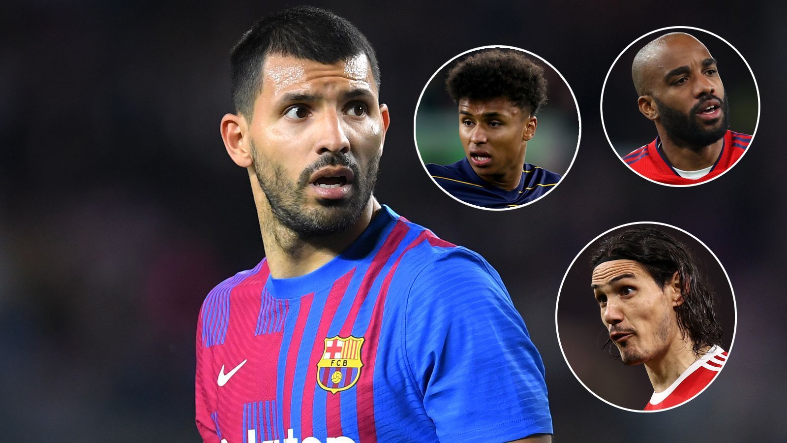 
                <strong>Nach Herzproblemen bei Agüero: Das sind Barcas Stürmerkandidaten</strong><br>
                Der FC Barcelona muss wegen Herzproblemen mehrere Monate auf Neuzugang Sergio Agüero (li.) verzichten. Weil die Katalanen dem Niederländer Luuk de Jong die Rolle als Stammspieler offenbar nicht zutrauen, sieht sich das Team nach Alternativen um. ran zeigt, welche vier Stürmer nun als möglicher Ersatz für den Argentinier gehandelt werden. (Quelle: Sport/Stand: 5. November 2021)
              