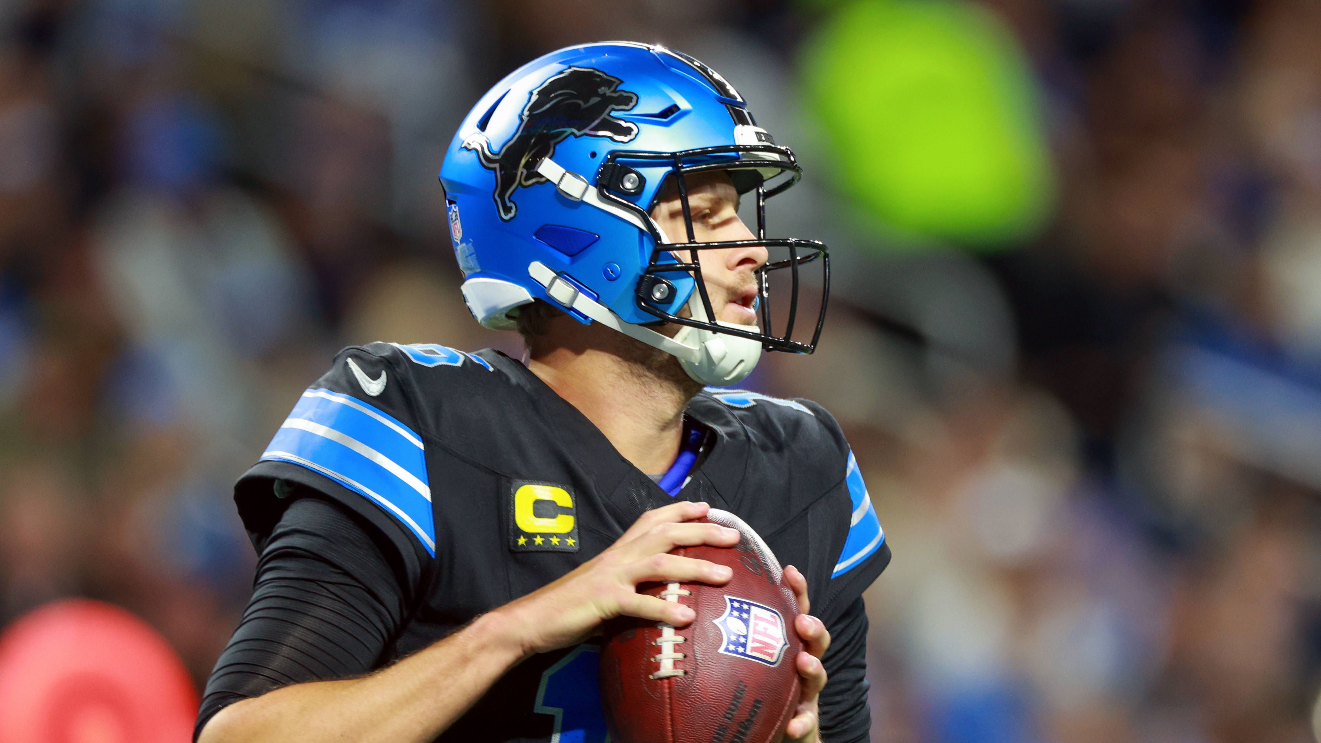 <strong>Detroit Lions - 14. September 2025</strong><br>Jared Goff beim&nbsp;52:21-Sieg gegen die Chicago Bears, 5 Touchdowns