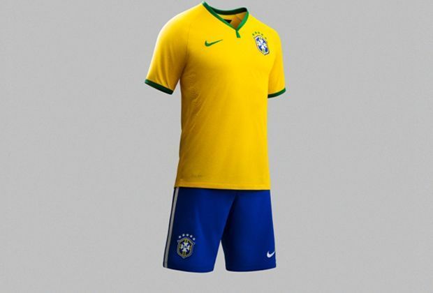 
                <strong>Das Trikot des Weltmeisters?</strong><br>
                Die blaue Hose und weiße Stutzen komplettieren das Outfit. "Für uns ist es etwas Besonderes, in Brasilien spielen zu dürfen und wir werden alles geben, um für unser Land einen Sieg zu erringen", sagt Neymar
              