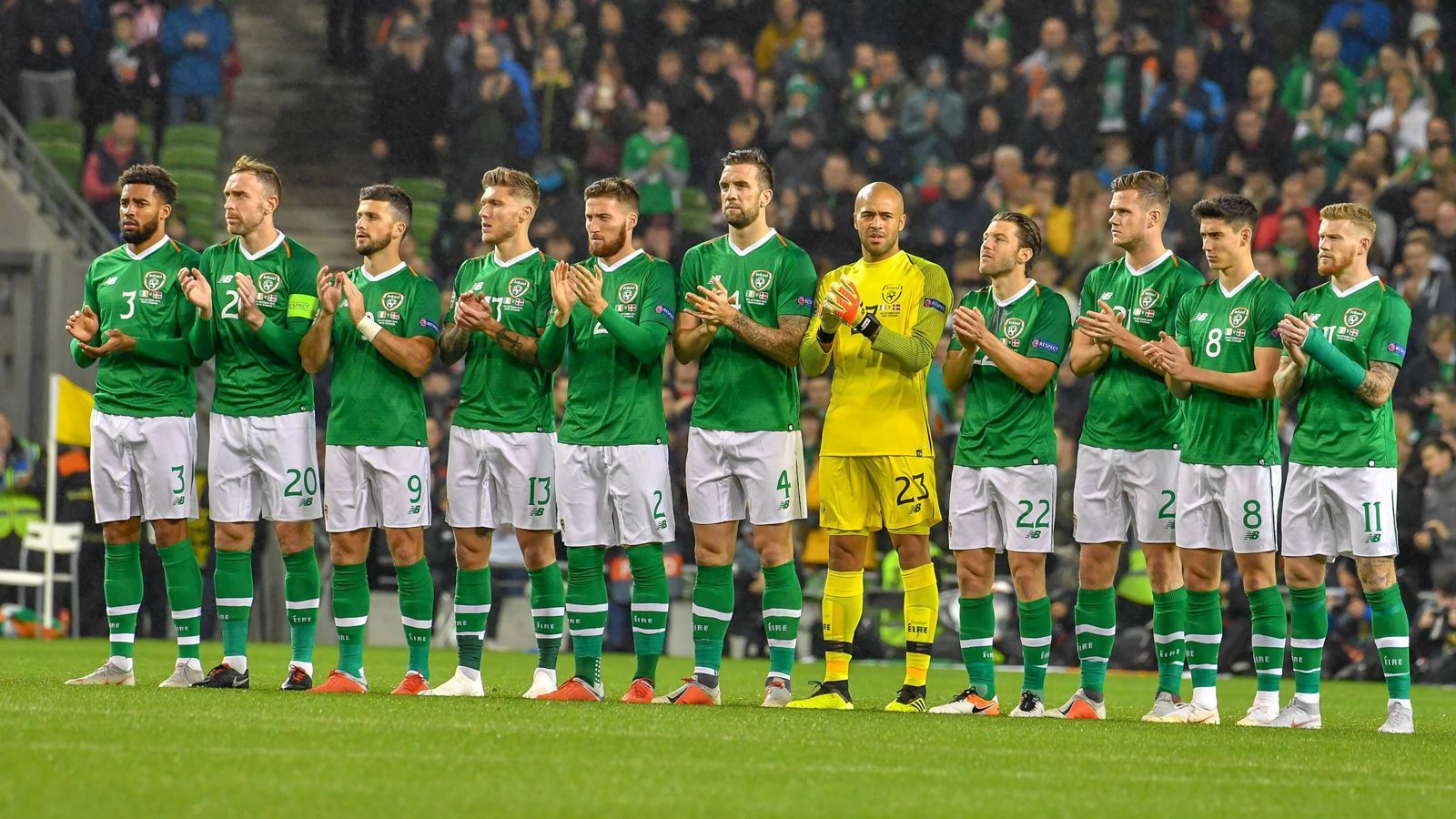 
                <strong>Absteiger: Irland</strong><br>
                Von League B in League CIrland ist wie Deutschland tatenlos vor dem Fernseher abgestiegen. In einer Gruppe mit Wales und Dänemark waren zwei Punkte aus vier Partien zu wenig für den EM-Achtelfinalisten von 2016.
              