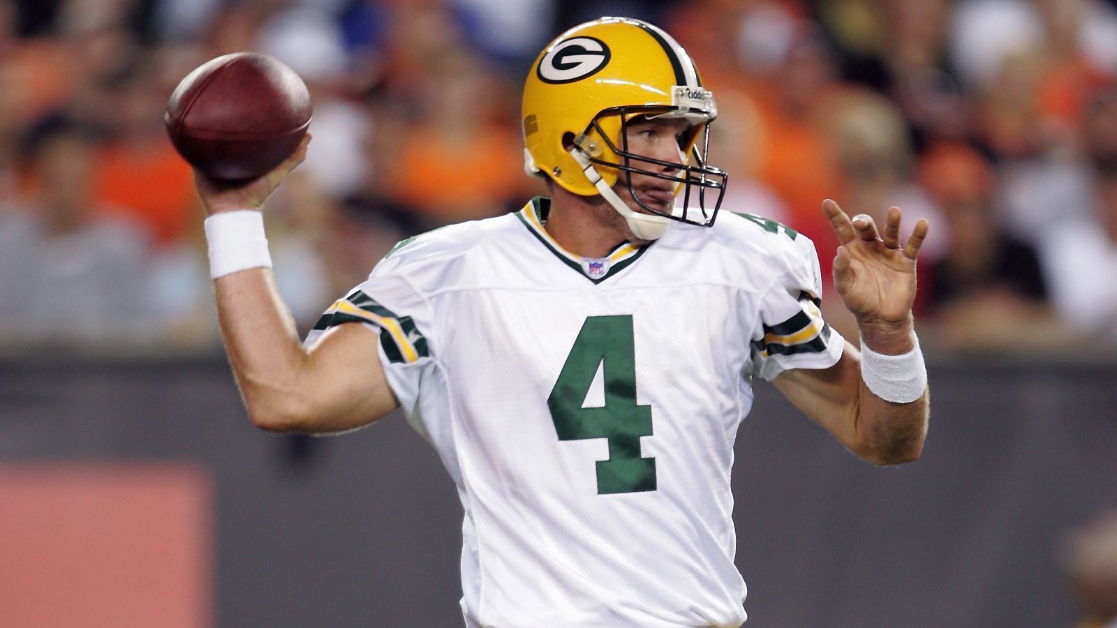 
                <strong>Brett Favre (Quarterback) - 20 Saisons</strong><br>
                Erste Saison: 1991Letzte Saison: 2010In der NFL aktiv für: Atlanta Falcons, Green Bay Packers, New York Jets, Minnesota Vikings
              