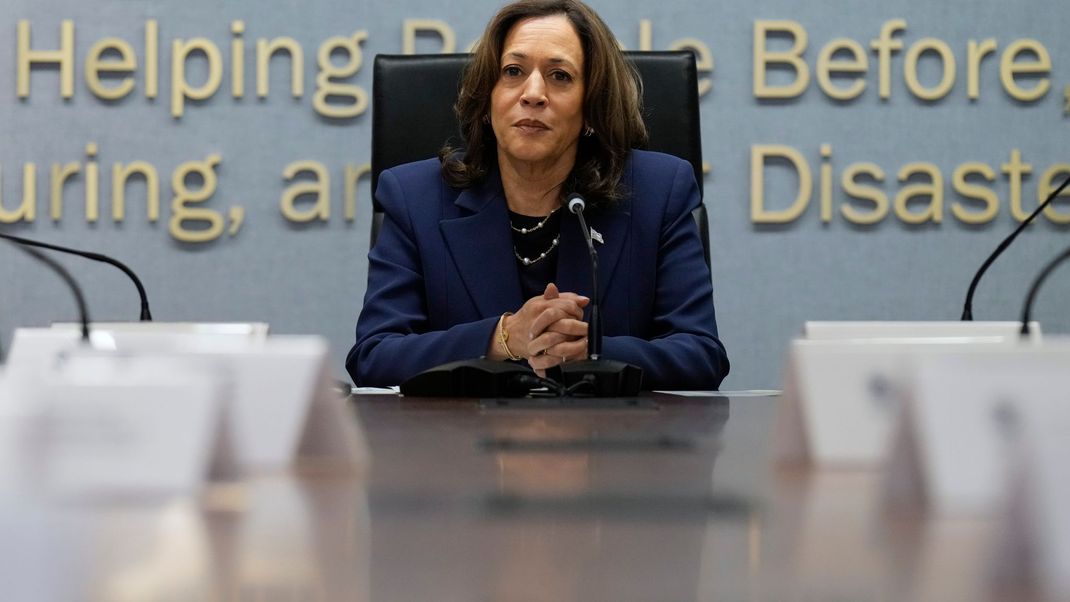 Die demokratische US-Präsidentschaftskandidatin Kamala Harris