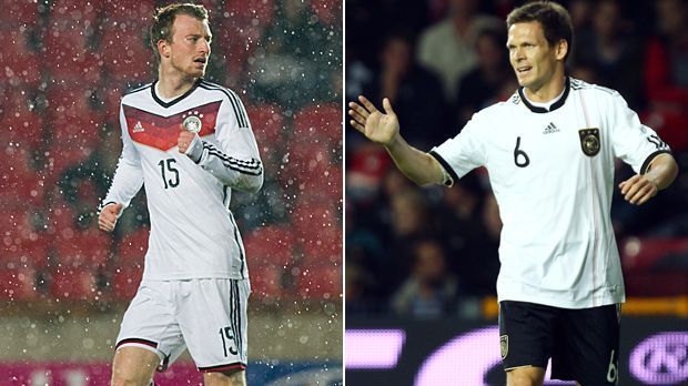 
                <strong>Platz 5 (geteilt): VfL Wolfsburg (fünf Debütanten)</strong><br>
                Platz 5 (geteilt): VfL Wolfsburg (fünf Debütanten). Bei den "Wölfen" reiften Maximilian Arnold (l.) und Sascha Riether zu Nationalspielern. Während Arnold erstmals 2014 dabei war, absolvierte der mittlerweile für Schalke 04 spielende Riether sein erstes Länderspiel schon 2010.
              