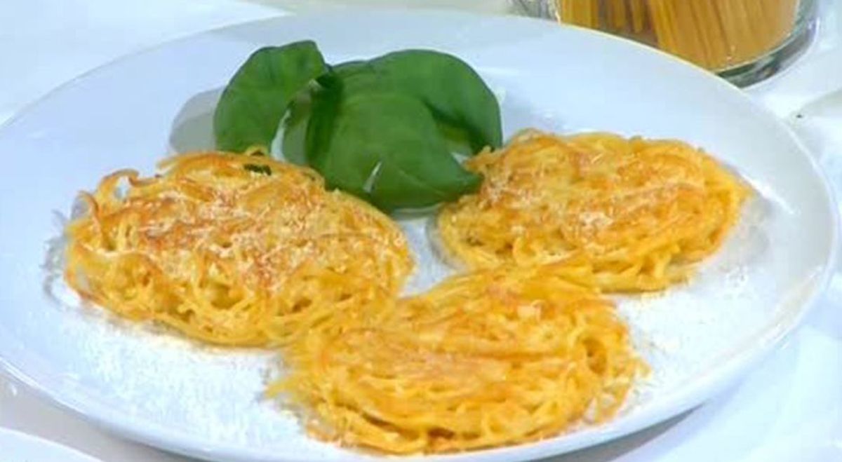 Spaghettipuffer zugeschnitten