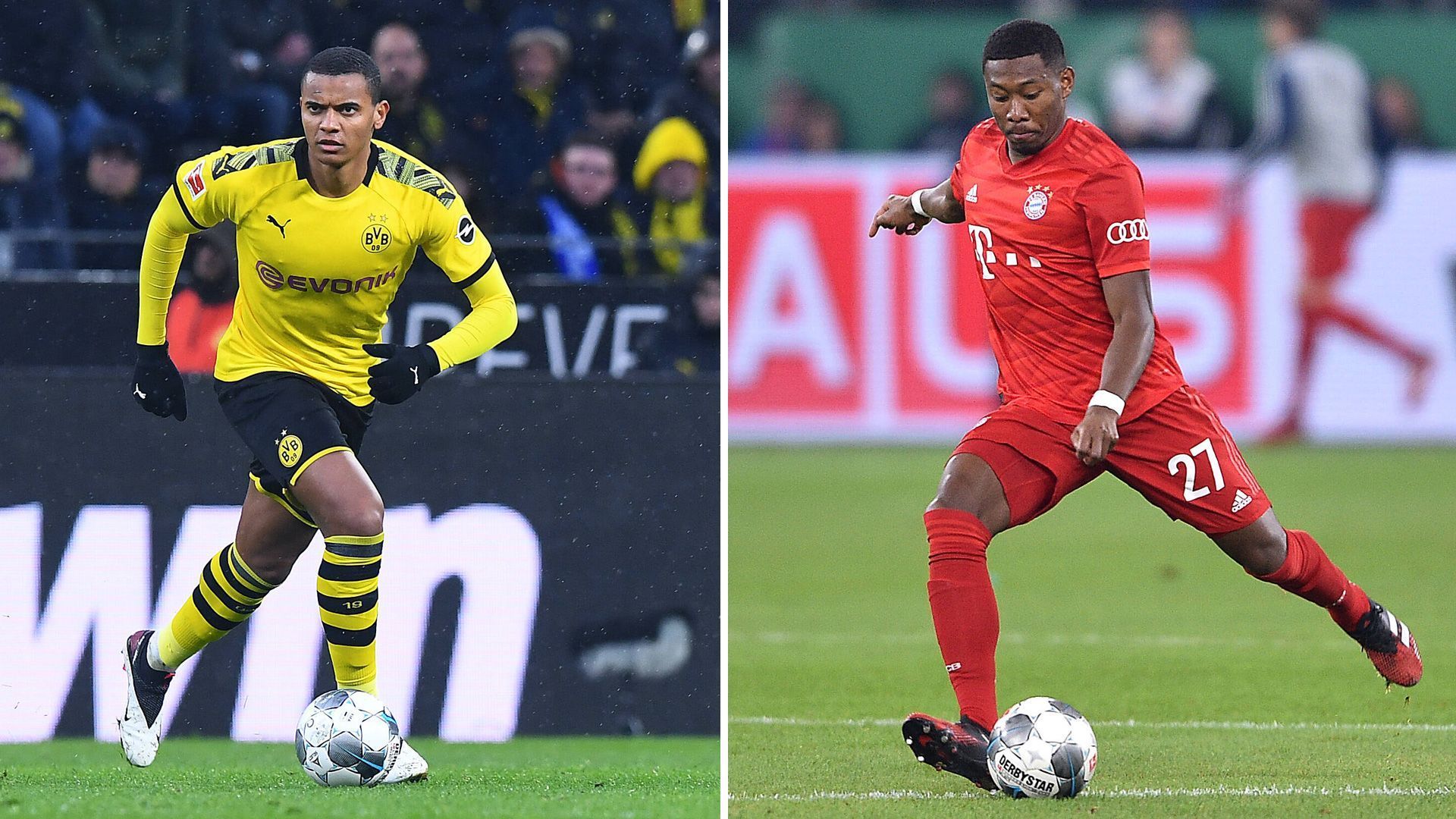 
                <strong>Innenverteidiger: Manuel Akanji vs. David Alaba</strong><br>
                Alaba wurde im Laufe der Saison vom Weltklasse-Linksverteidiger zum Innenverteidiger umgeschult. Nach anfänglichen Problemen spielt der Österreicher nun auch auf der Innenverteidiger-Position auf allerhöchstem Niveau und ist unumstrittener Chef in der Bayern-Abwehr, zudem sorgt er mit seinen Freistößen immer wieder für gefährliche Momente im gegnerischen Strafraum. Auch Manuel Akanji ist aus der Innenverteidigung der Dortmunder nicht mehr wegzudenken. Mit einer Zweikampfquote von 61,3 Prozent liegt er sogar knapp vor Alaba (60,1 Prozent), ist aber offensiv nicht so stark. Auch hier gibt es eine faire Punkteteilung. BVB 2:2 Bayern
              