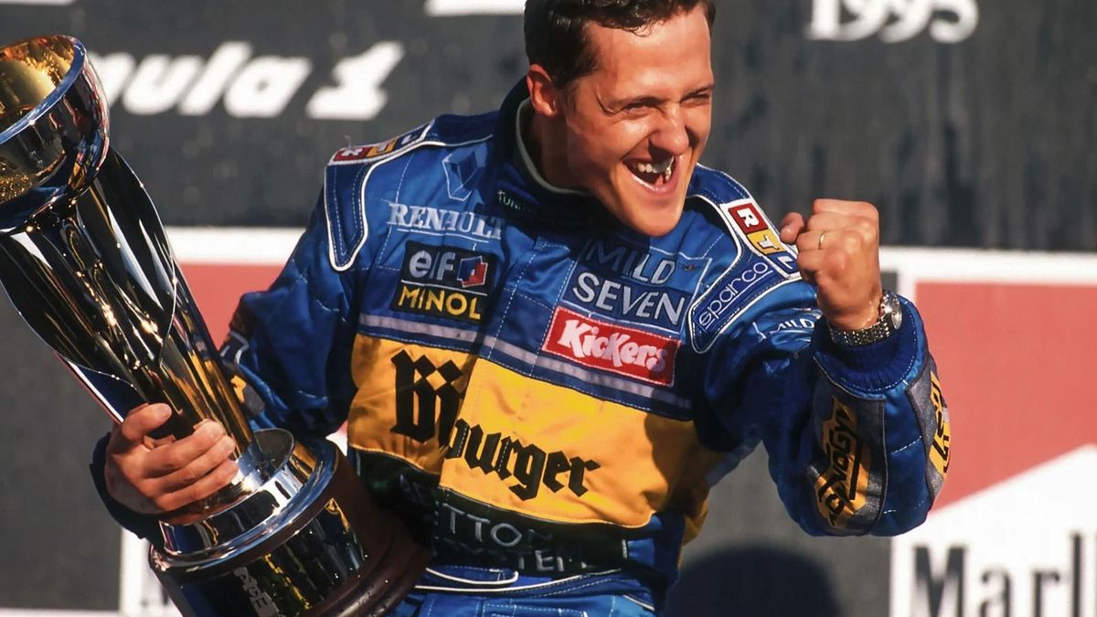 Michael Schumacher gewann mit Benetton 1994 und 1995 zweimal den WM-Titel