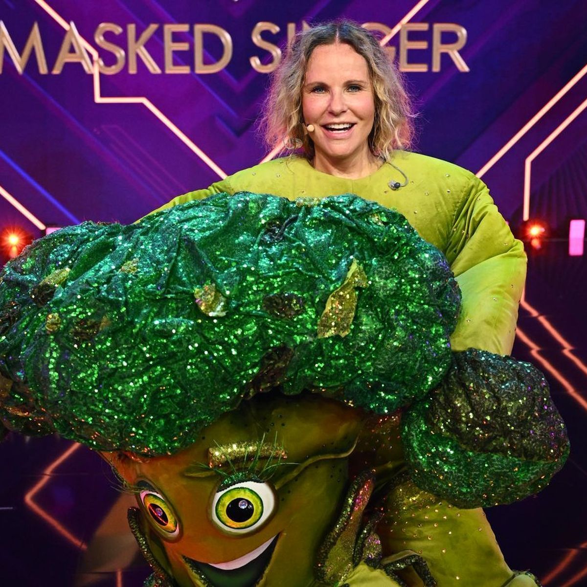 Katja Burkard war der Brokkoli in der 7. Staffel von "The Masked Singer".