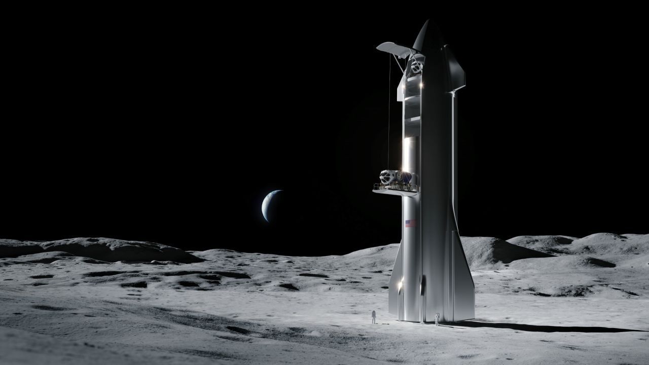 Nun wollen die Amerikaner, erneut auf dem Mond landen. SpaceX baut gerade an einer Mondlande-Version seines neuen Starship-Raumschiffs.