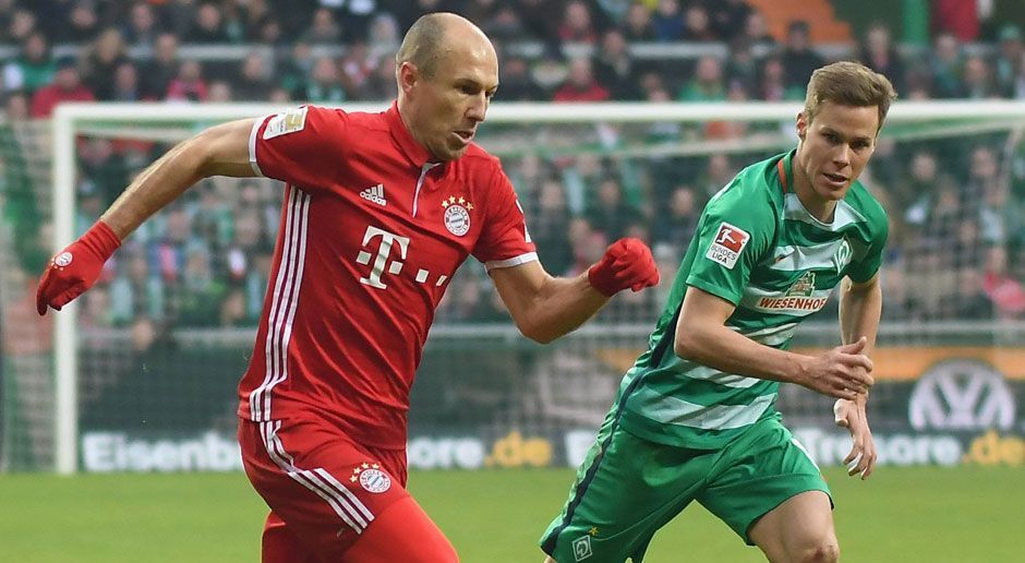 
                <strong>Arjen Robben (FC Bayern München)</strong><br>
                Arjen Robben: Der beste Mann in der Offensive des FCB: Robben wirbelte auf der rechten Seite, wie er wollte. Dazu sein toller Abschluss zum Führungstreffer. Holte zudem den Freistoß vor dem 2:0 heraus und war an mehreren Angriffen beteiligt. Überraschende Auswechslung nach 66 Minuten. ran-Note: 2
              