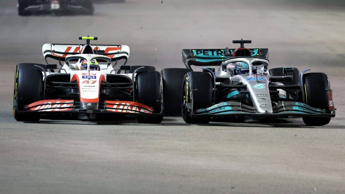 Mick Schumacher und George Russell 