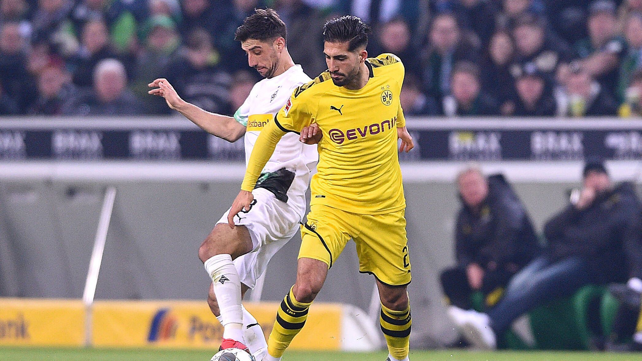 
                <strong>Stindl-Can-Crash</strong><br>
                Gladbach fängt sich wieder. In der 17. Minute krachen Stindl und Can an der Mittellinie unglücklich zusammen. Der Schiri entscheidet auf Vorteil. Bensebaini kommt nach Ginters Vorarbeit im Sechzehner frei zum Schuss - zielt allerdings am linken Pfosten vorbei. Can muss danach behandelt werden, kann aber weiter spielen. Harter Hund.
              