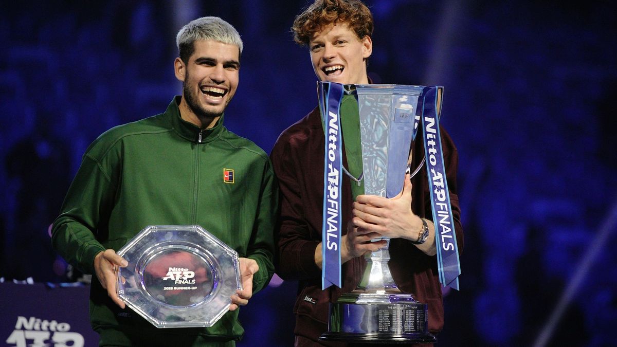 Alcaraz (l.) und Sinner können sich gut leiden