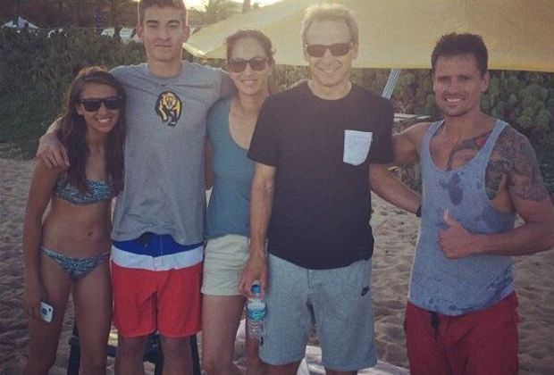 
                <strong>Jürgen Klinsmann </strong><br>
                Jürgen Klinsmann verlor mit den USA knapp gegen Belgien. Nun relaxt er mit Familie am Strand. 
              