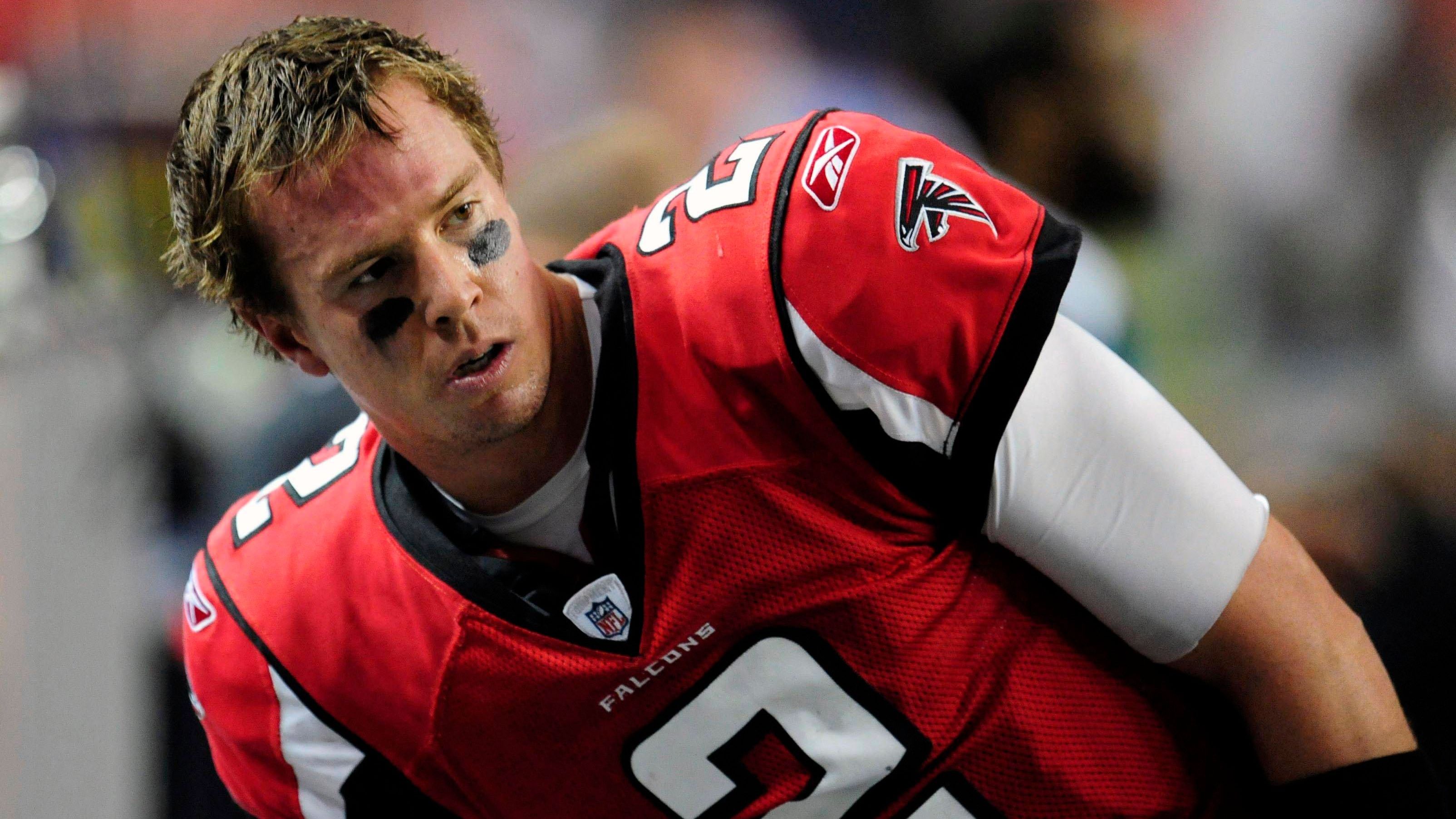 <strong>14. Platz:	Matt Ryan (2008, Atlanta Falcons)</strong><br>Zeigte mit über 3.400 Yards und 16 Touchdowns, die ihm die Auszeichnung Offensive Rookie of the Year einbrachten, eine für sein Alter überdurchschnittliche Gelassenheit und Reife.