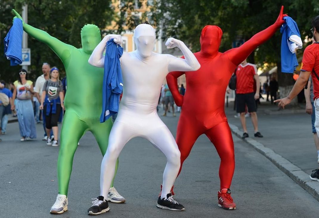 Ein Kostüm-Highlight ist der Morphsuit. 