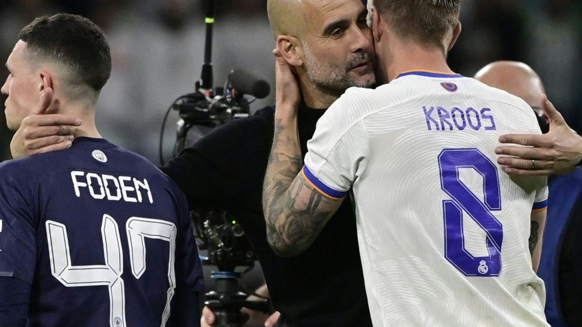 Kroos (r. ) tröstete seinen Ex-Coach Guardiola