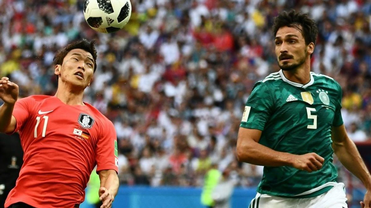 Mats Hummels (r.) im WM-Spiel gegen Südkorea