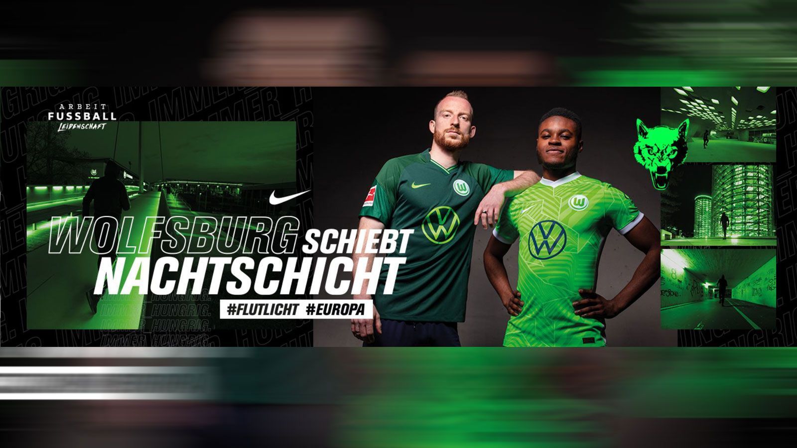 
                <strong>VfL Wolfsburg: Hellgrünes Heimtrikot mit abstrakten Akzenten</strong><br>
                Der VfL Wolfsburg hat seine Trikot für die Bundesliga-Spielzeit 2021/22 veröffentlicht. In der heimischen Volkswagen Arena laufen die Niedersachsen erneut in einem hellen Grün auf, Kragen und Ärmel sind mit weißem Stoff abgesetzt. Zudem sind abstrakte Muster, ebenfalls in weiß, eingearbeitet worden. Das Auswärtsjersey ist zu einem großen Teil in dunkelgrün gehalten.
              