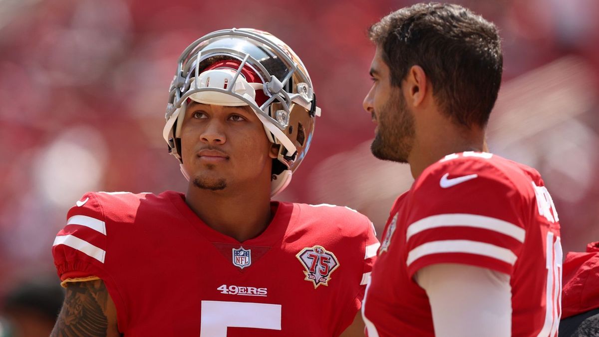 Trey Lance und Jimmy Garoppolo