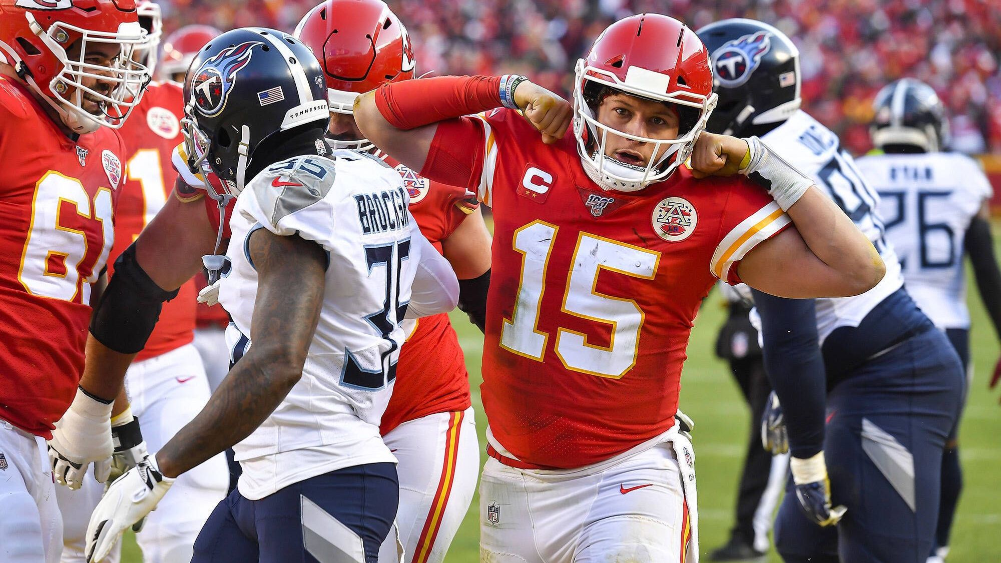 <strong>10 Punkte - AFC Championship Game 2019: Tennessee Titans @ Kansas City Chiefs 24:35</strong><br>Die Anfangsminuten des Spiels dominierten die Titans nach Belieben und erarbeiteten sich eine frühe 10:0-Führung, doch Patrick Mahomes und Kollegen blieben cool. Am Ende stand ein deutlicher 35:24-Sieg für die Chiefs, die wenige Wochen später die Vince Lombardi Trophy gewannen.