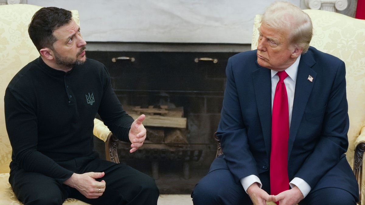 US-Präsident Trump (r) trifft erneut den ukrainischen Präsidenten Selenskyj im Weißen Haus im Februar 2025 - bei der letzten Begegnung dort kam es zum Eklat.